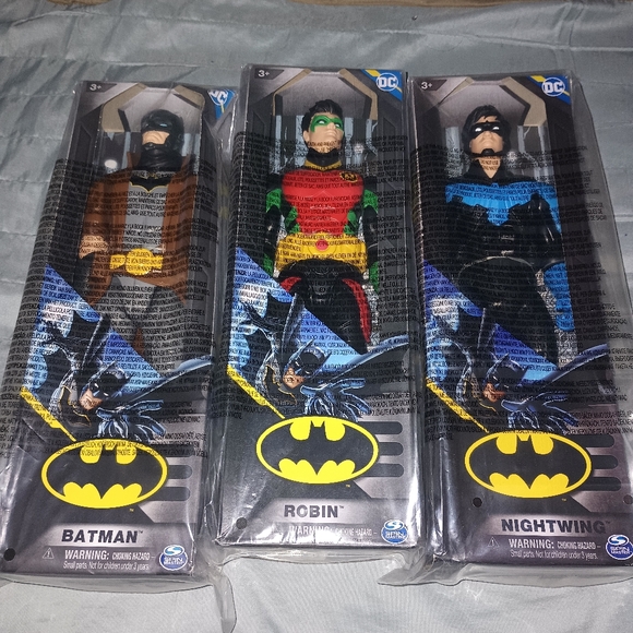 12 inch Batman,Night Wing and Robin - Picture 1 of 2